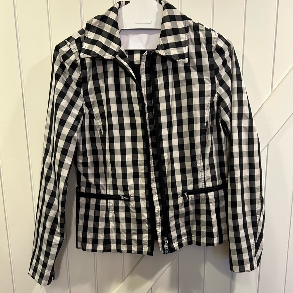Lauren Ralph Lauren Black & White Checkered Women's Jacket Size Small